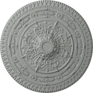 37-1/2" x 3-3/8" Naple Urethane Ceiling Medallion (Fits Canopies up to 3-3/8"), Primed White