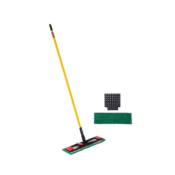 Rubbermaid Commercial Products Microfiber Adaptable Flat Mop Kit 2132422 -  The Home Depot