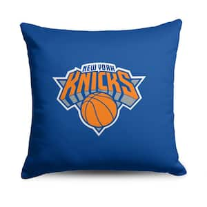 NBA Knicks Double Down Printed Multicolor Throw Pillow 18x18