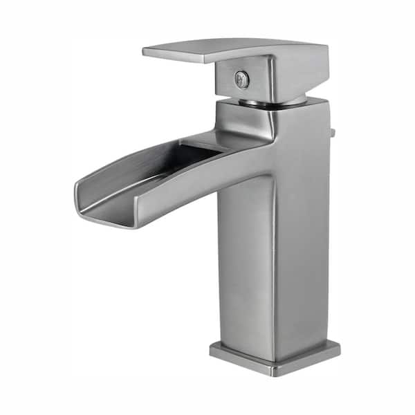Kenzo Single Hole Single-Handle Bathroom Faucet in Brushed Nickel