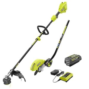 40V 15 in. Expand-It Cordless Battery Attachment Capable String Trimmer & Edger with 4.0 Ah Battery and Charger