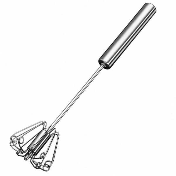 Stainless Steel Semi Automatic Egg Whisk for Making Cream, Blending, Whisking, Beating and Stirring