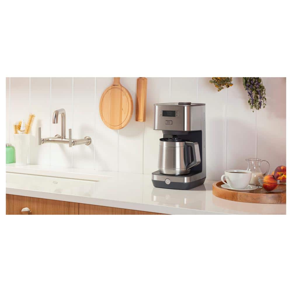 Stainless Steel 10-Cup Programmable Drip Coffee Maker with Thermal Carafe