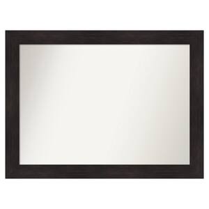 Furniture Espresso 43.75 in. x 32.75 in. Custom Non-Beveled Satin Recycled Polystyrene Bathroom Vanity Wall Mirror