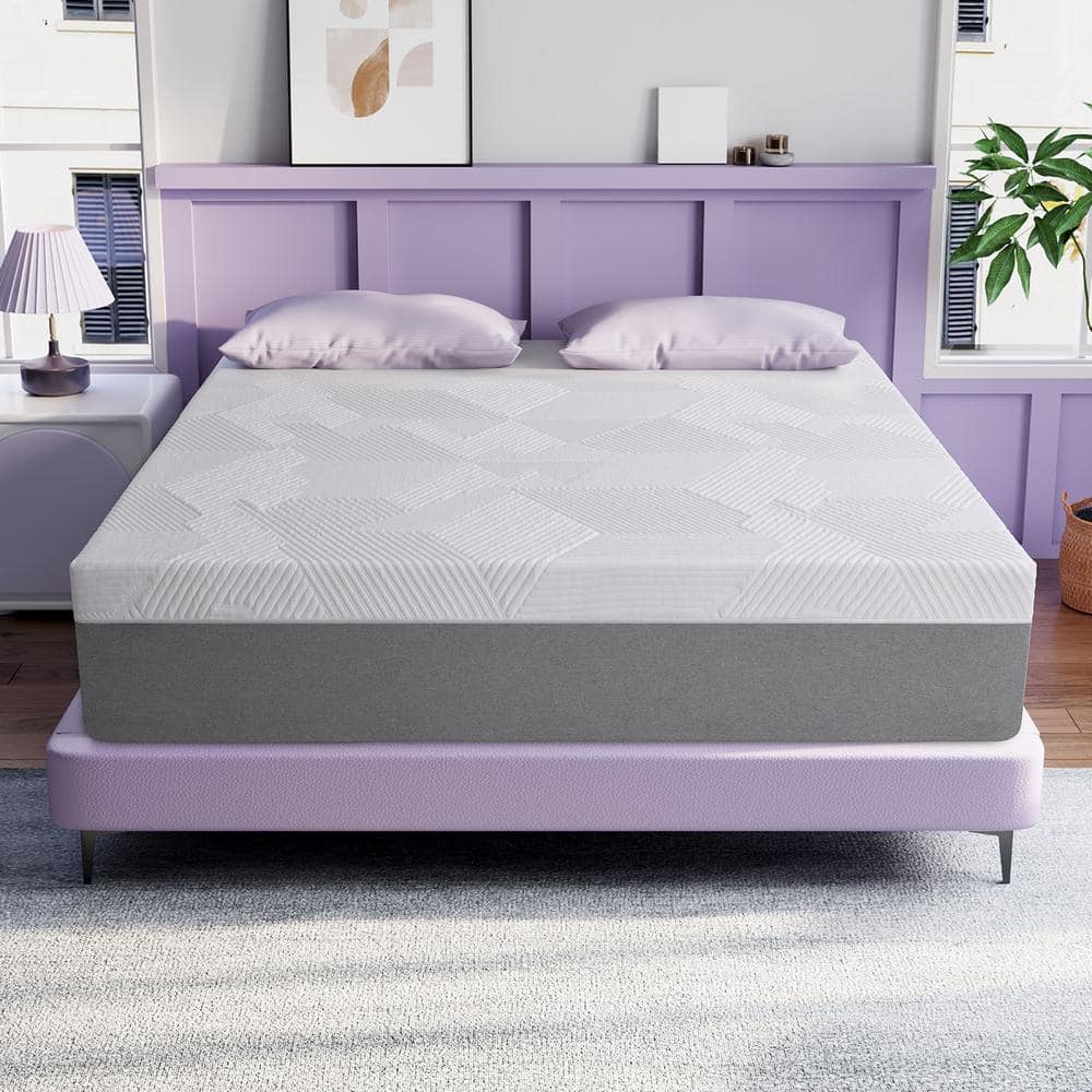 Twolike Queen Medium Memory Foam 10 in. Bed-in-a Box Mattress