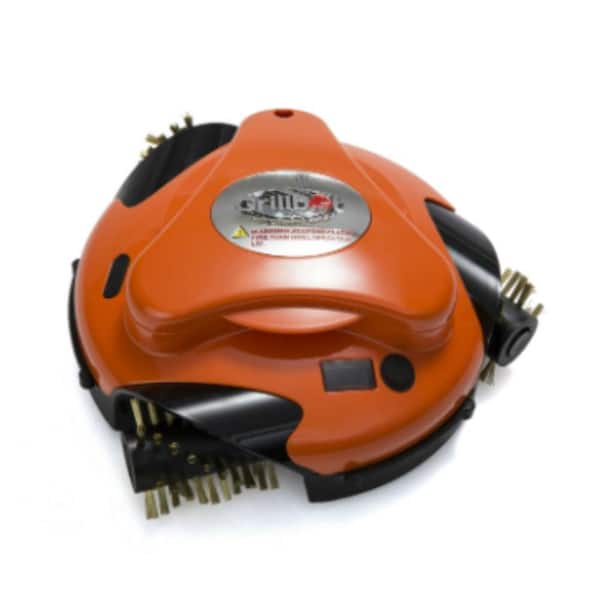 Grillbot Orange Automatic Grill Cleaning Robot with Installed Brass Replacement Brush
