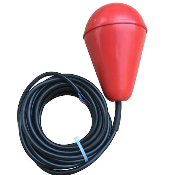 SLUDGEBOSS Heavy Duty Float Switch for Use With Sewage, Suspended Solids and Viscous Liquids (20-Foot Cable)