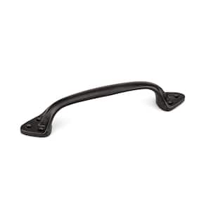 Sheffield Collection 8 1/16 in. (205 mm) Matte Black Traditional Curved Barn Door Pull
