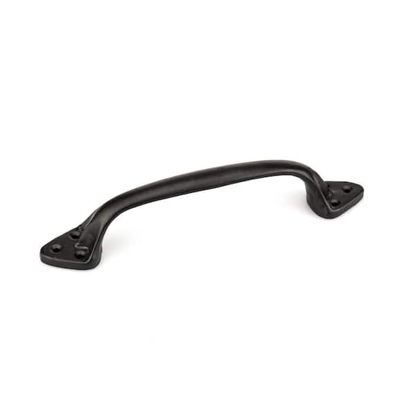 Richelieu Hardware Sheffield Collection 8 1/16 in. (205 mm) Matte Black Traditional Curved Barn Door Pull