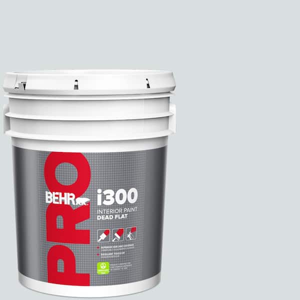 BEHR PRO 5 gal. #ECC-31-2 Echo Mist Dead Flat Interior Paint