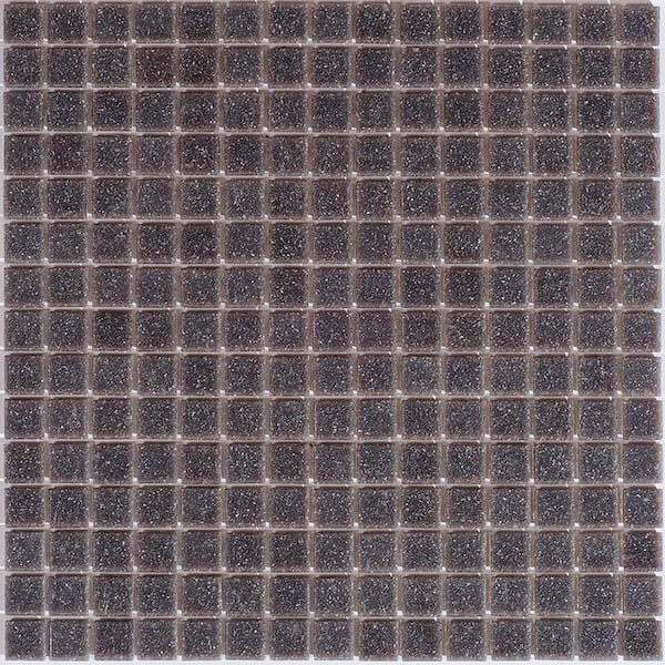 Apollo Tile Dune Glossy Fog Gray 12 in. x 12 in. Glass Mosaic Wall and Floor Tile (20 sq. ft./case) (20-pack)