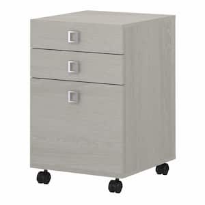 Echo Gray Sand 3-Drawer Mobile File Cabinet