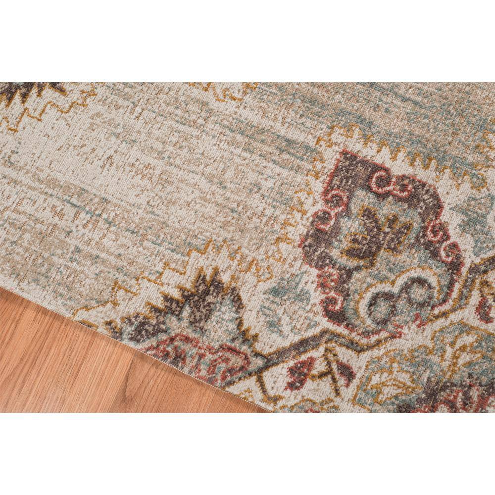 Eternal Beige Medallion 7'6" Round Area Rug for Easy Care