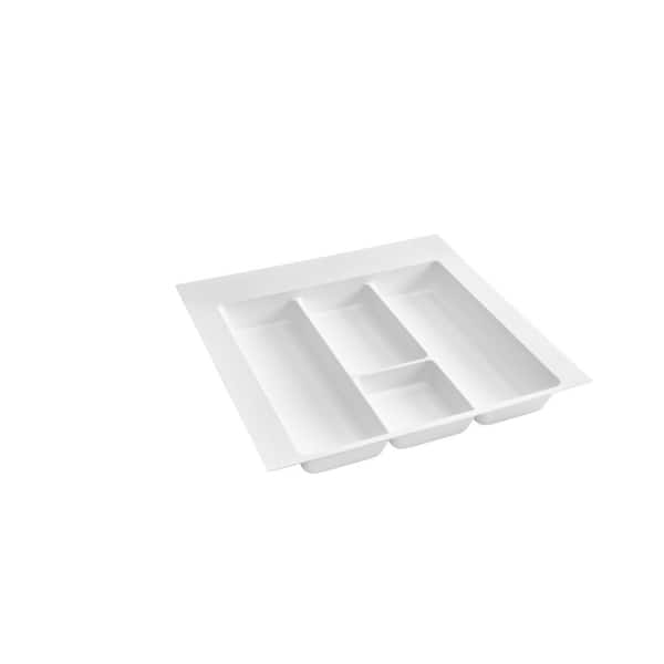 Rev-A-Shelf 2.375 in. H x 21.875 in. W x 21.25 in. D Extra Large White Utility Tray Drawer Insert