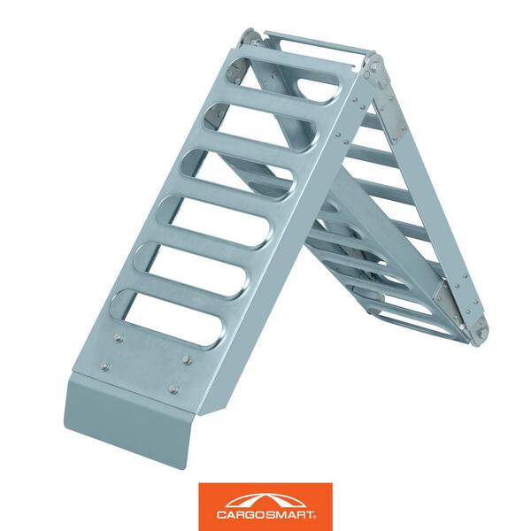 thumbnail image 2 of 72" L X9 W ATV Ramps, Anti-Slip Ramp Set Of Two, Silver Color, Total Weight Capacity 1000 Lbs, Anti-Slip Metal Ramp For Loading Motorcycles, Bicycles, ATVs, Lawnmowers, Tractors - Walmart Supplies 2 of 12