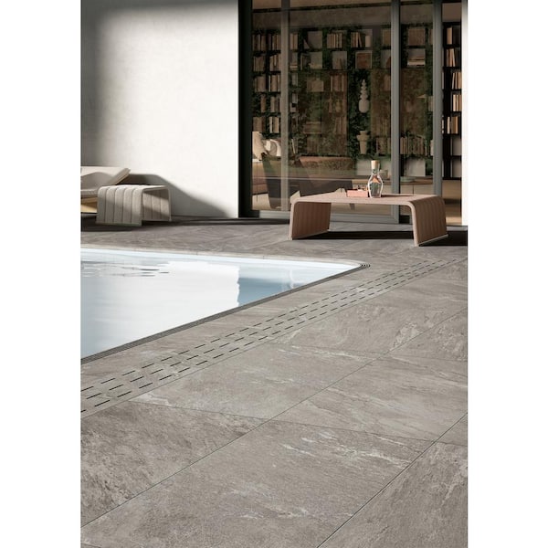 PORTOFINO 20X40 RECT. GREY PORCELAIN PAVER GRIP FINISH (1 BOX/1 PIECE/5.38 SQFT)(1 PALLET/42 BOXES/225.96 SQFT)
