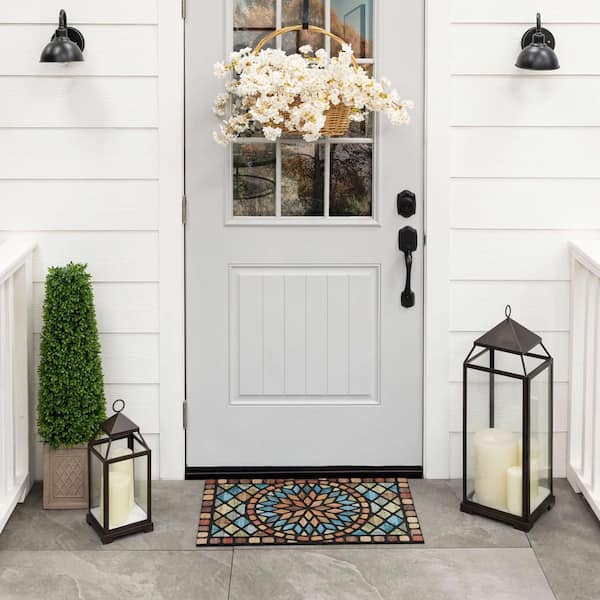 Mohawk Home Diamond Planks Multi 18 in. x 30 in. Door Mat 839260