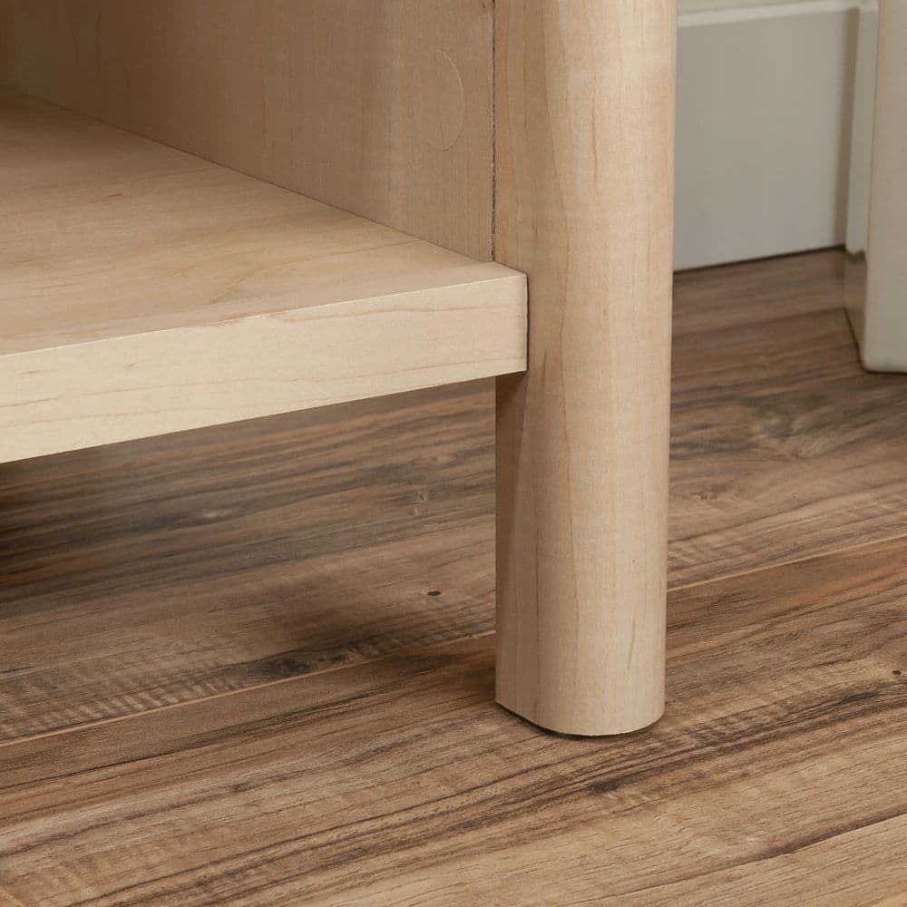 Natural Maple Adjustable 5-Shelf Bookcase