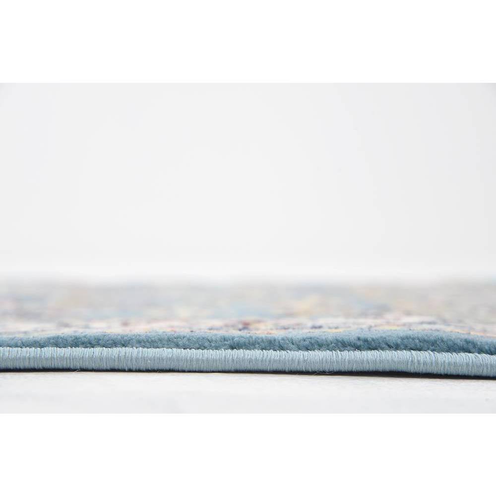 Narenj Blue Rectangular Stain-Resistant Indoor Rug