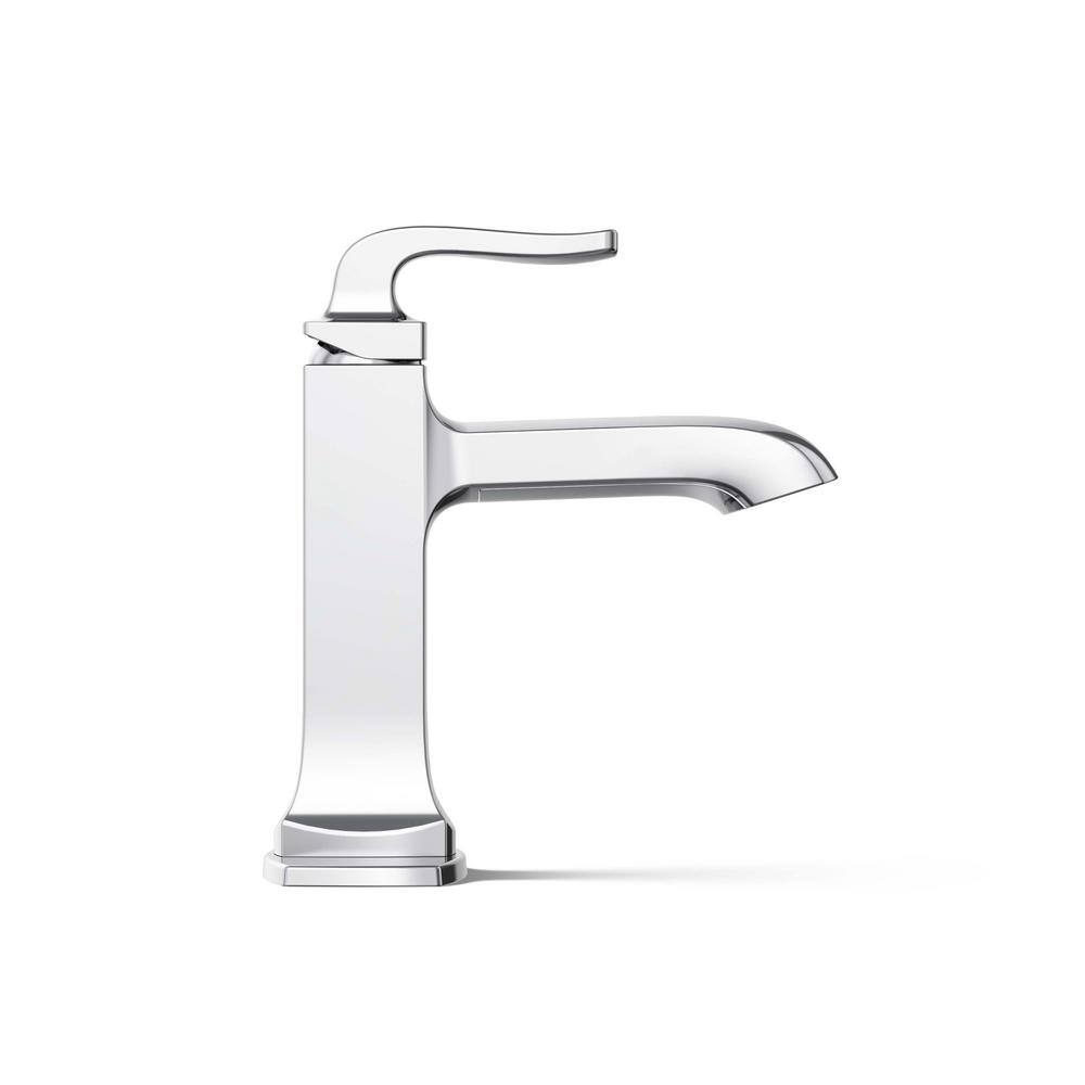 Polished Chrome Single Hole Lever Bathroom Faucet