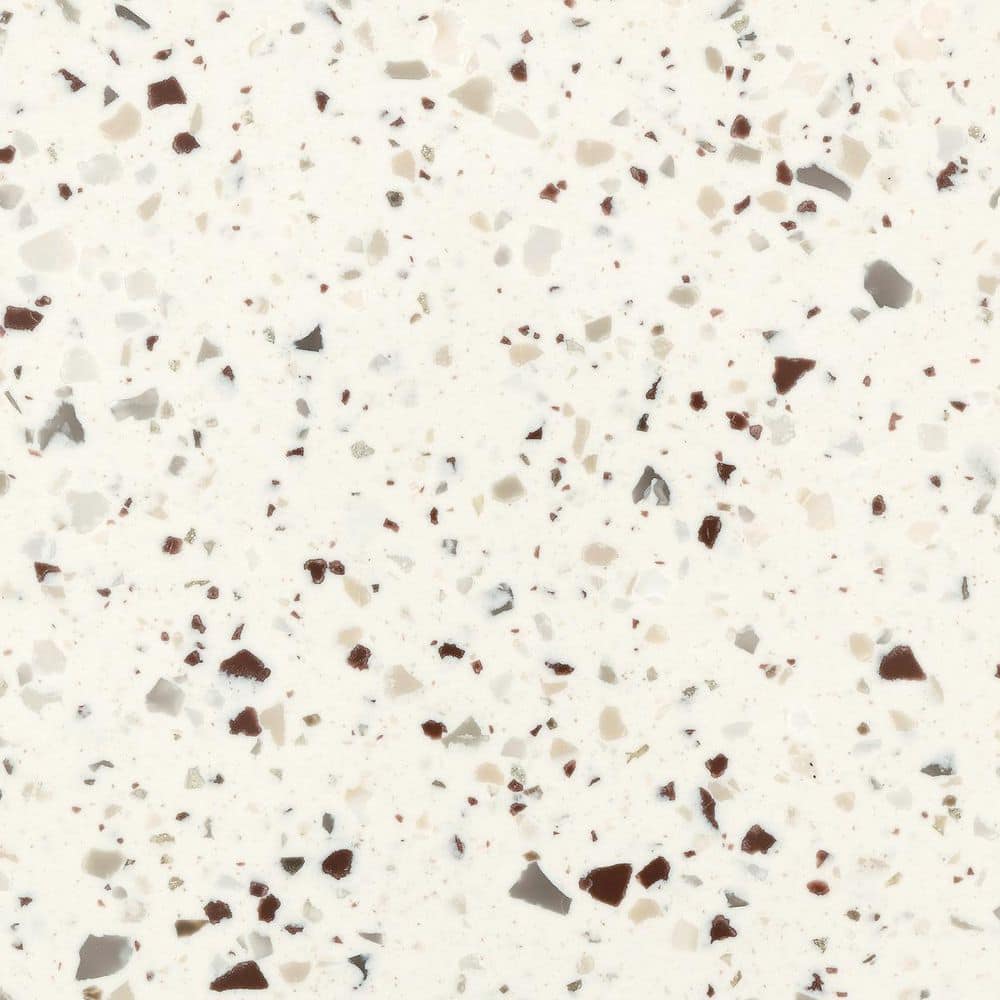 HI-MACS 4 in. x 4 in. Solid Surface Countertop Sample in Terrazzo