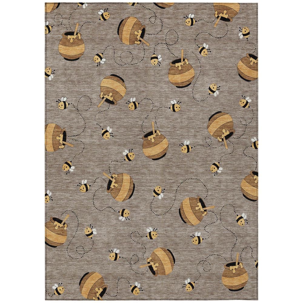 Chantille Machine Washable Indoor/Outdoor Abstract ACN2650 Taupe 3 ft. x 4 ft. Area Rug price history on PriceWatchPro