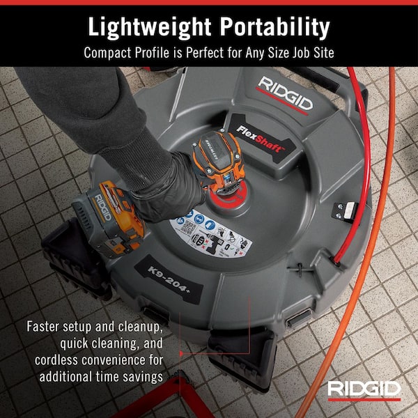 RIDGID 2 in. (50 mm), 2 Chain K9-204+ FlexShaft Knocker Cable