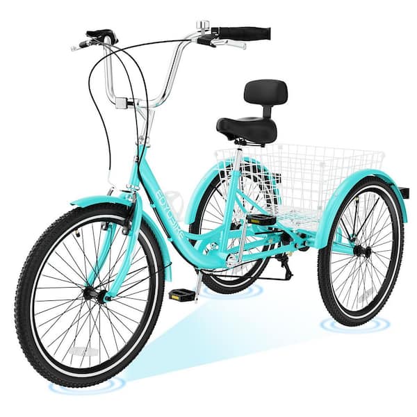 3 wheel bicycle with gas motor Viribus Adults Tricycle Basket, 7 speed & Single-Chain Oranges/Peaches. Brand New Gas Powered Drift