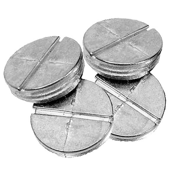 Commercial Electric 1/2 inch Weatherproof Electrical Box Closure Plugs, Gray, (4-Pack)
