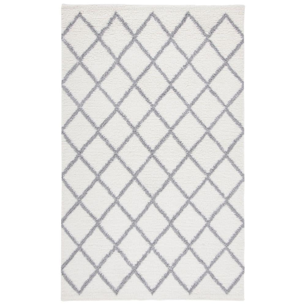 Vermont 5 ft. x 8 ft. Ivory/Gray Diamond Trellis Area Rug price history on PriceWatchPro
