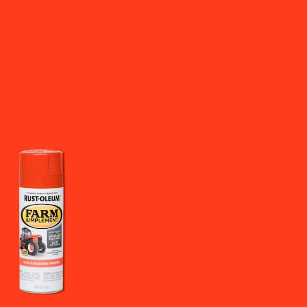 Rust-Oleum 12 oz. Farm & Implement Allis Chalmers Orange Gloss Enamel Spray Paint (6-Pack)