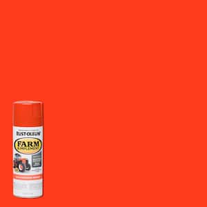 15 oz. Fluorescent Orange 2X Distance Inverted Marking Spray Paint (6-Pack)