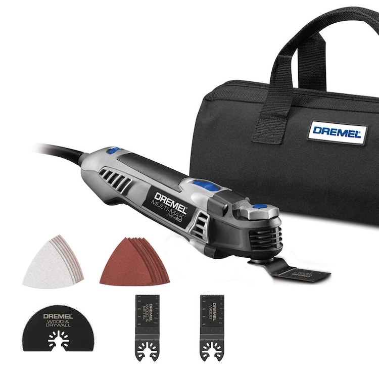 Dremel Multi-Max MM35 3.5 Amp Variable Speed Corded Oscillating Multi-Tool Kit with 8 Accessories and Storage Bag