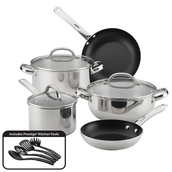 Farberware 12-Piece Buena Cocina Stainless Steel Cookware Set