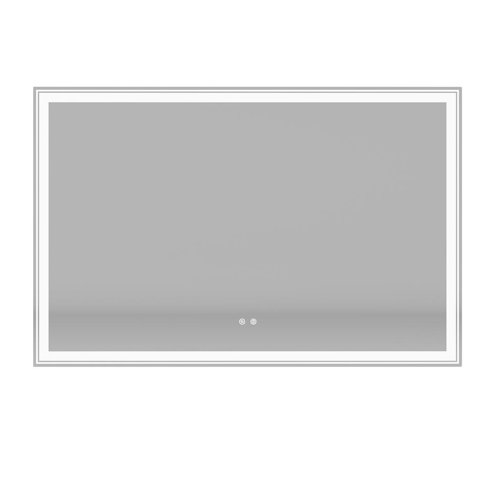 55 in. W x 36 in. H Rectangular Frameless Anti-Fog Wall Bathroom Vanity Mir