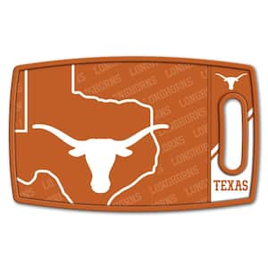 NCAA Texas Longhorns Logo Series Cutting Board 9in x 0.5in- Rectangle- Manufactured Wood and polypropylene