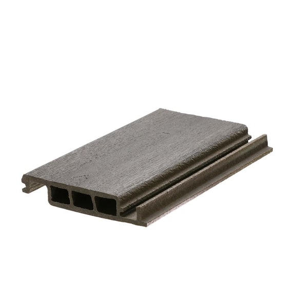 DuxxBak Optima 5.25 in. Boardwalk Gray Composite Deck Board Sample