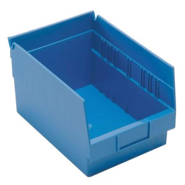 QUANTUM STORAGE SYSTEMS Economy Shelf 2 Qt. Storage Tote in Blue (20 ...