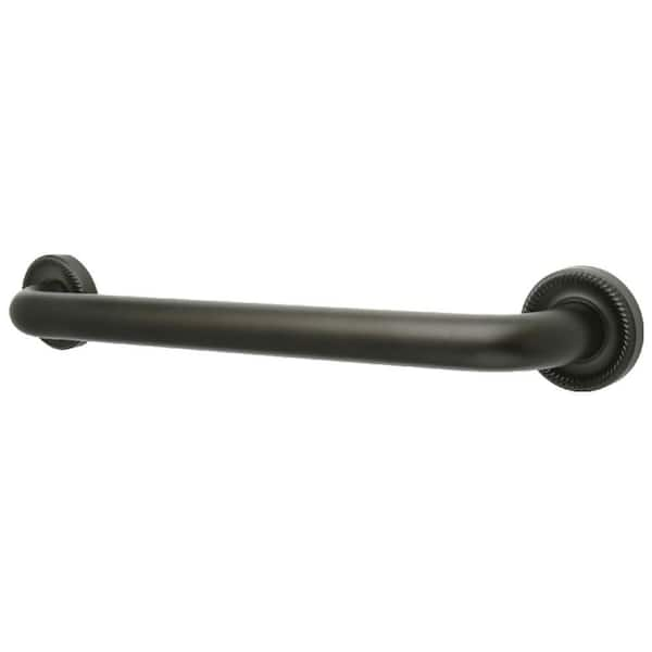 Kingston Brass Camelon 24 in. x 1-1/4 in. Grab Bar in Oil Rubbed Bronze ...