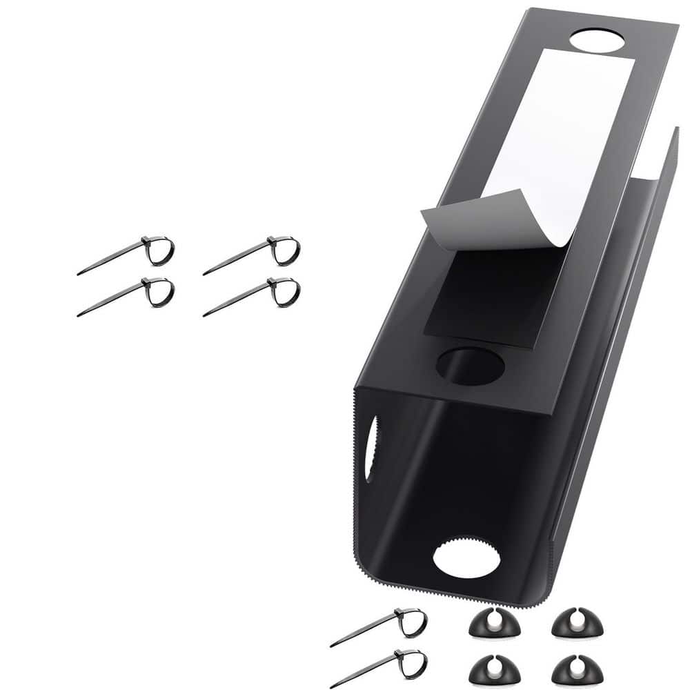 2 Pack Large Capacity Under Desk Cable Management Tray Cord Organizer No Screw Wire Management Black price history on PriceWatchPro