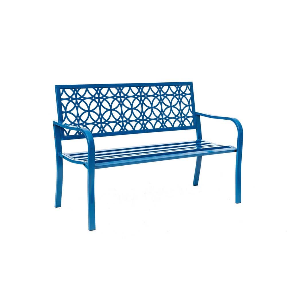 Blue Lagoon Escape- All-Steel Garden Bench for Tranquil Moments price history on PriceWatchPro