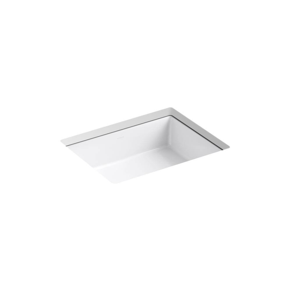 KOHLER Verticyl 193/4 in. Rectangle Undermount Bathroom Sink in White