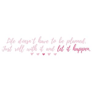 Pink Netflix Always and Forever, Lara Jean Quote Wall Decals