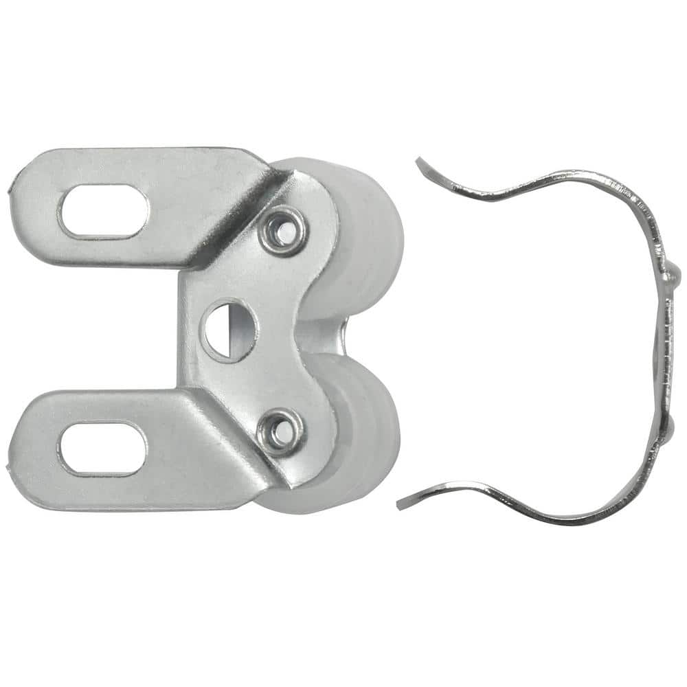 Silver Steel Double Roller Cabinet Catch Latch