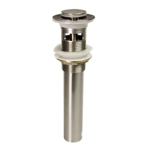 8 in. Pop-Up Drain with Overflow in Brushed Nickel