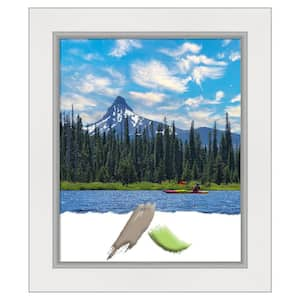 Eva White Silver Picture Frame Opening Size 18 x 22 in.