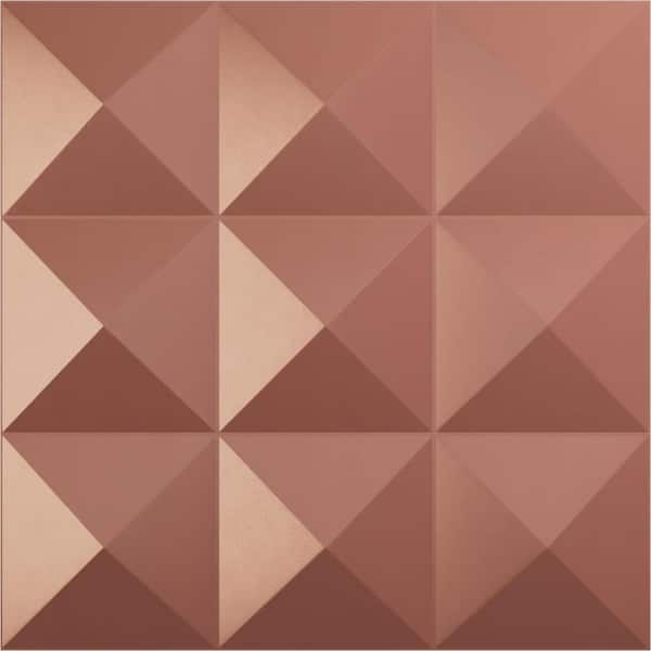 Ekena Millwork 19 5/8 in. x 19 5/8 in. Benson EnduraWall Decorative 3D Wall Panel, Champagne Pink (12-Pack for 32.04 Sq. Ft.)