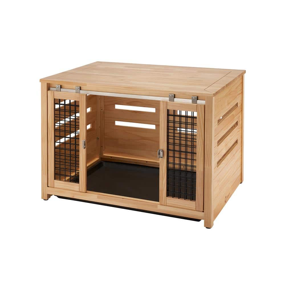 TRINITY 40 in. Pet Crate Accent Table - Natural TSKLNA-3401 - The Home ...