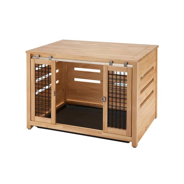 TRINITY 40 in. Pet Crate Accent Table - Natural