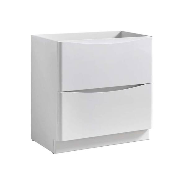 Fresca Tuscany 32 in. Modern Bath Vanity Only in Glossy White